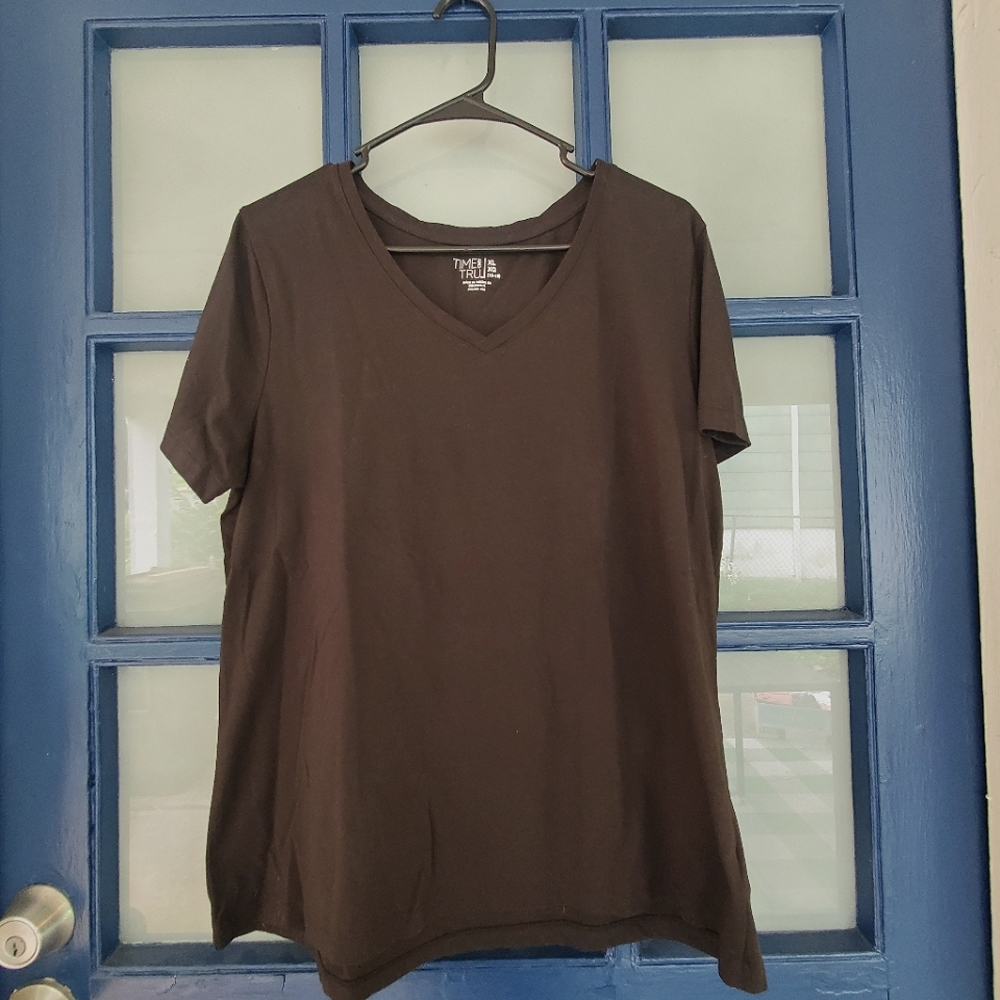 Black Basic Time & Tru Tee Size XL
